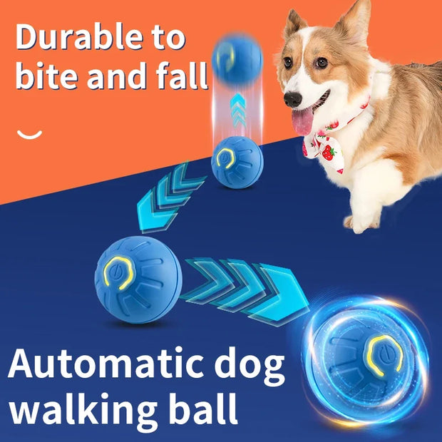 Smart Interactive Dog Toy Ball – USB Rechargeable Automatic Bouncing & Moving Ball for Puppies, Dogs & Cats - My Store Pet
