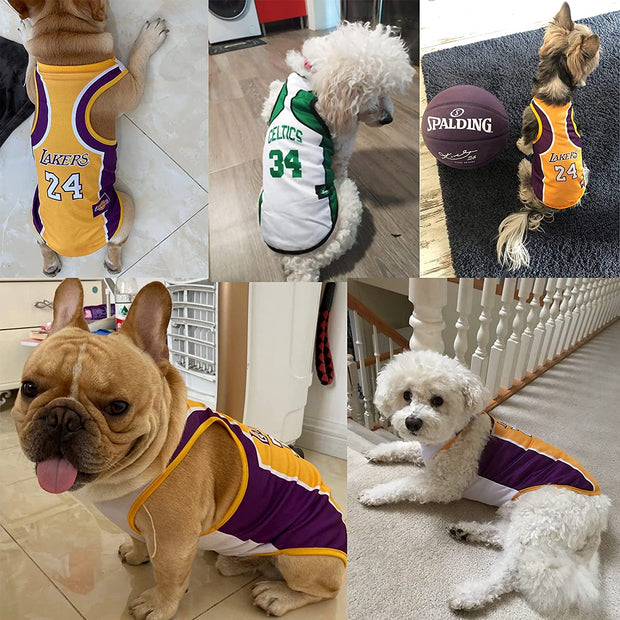 3-Pack Dog Basketball Jerseys – Cute Clothes for Small & Medium Dogs (Yorkies, Chihuahuas, Bulldogs) - My Store Pet