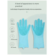 10PCS Silicone Cleaning Gloves with Convex Points – Multi-Purpose Pet & Kitchen Washing Gloves - My Store Pet
