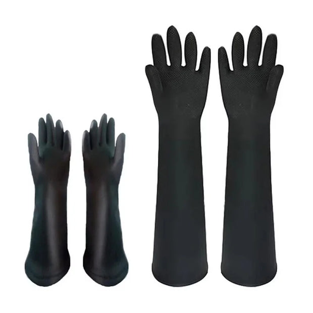 Double-Layer Leather Pet Gloves – Bite & Scratch Resistant Waterproof Animal Handling Protection - My Store Pet