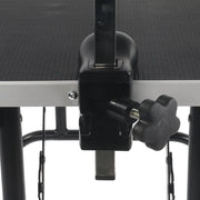 32-Inch Foldable Pet Grooming Table with Adjustable Arm – Portable Black Dog & Cat Grooming Station - My Store Pet