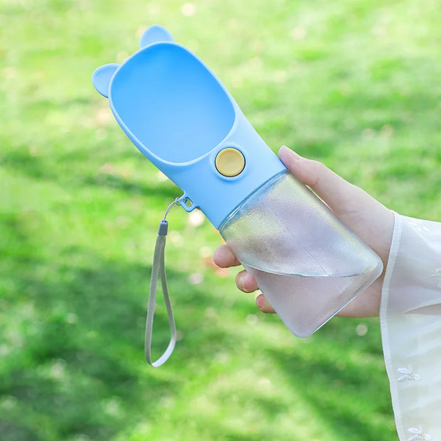 Portable Dog & Cat Water Bottle – 2-in-1 Travel Pet Feeder with Food Storage & Bowl for Outdoor Use - My Store Pet