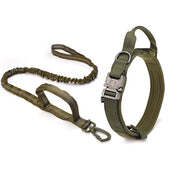 Reflective Tactical Dog Collar & Leash Set – Durable Nylon Training Gear for Large Dogs - My Store Pet