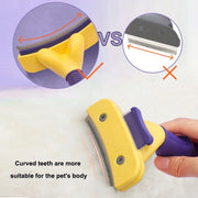 2-in-1 Pet Grooming Brush – De-Shedding & Hair Removal Comb for Dogs & Cats with Short Hair - My Store Pet