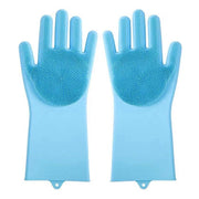 10PCS Silicone Cleaning Gloves with Convex Points – Multi-Purpose Pet & Kitchen Washing Gloves - My Store Pet