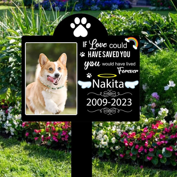 Personalized Pet Memorial Garden Stake – Custom Acrylic Dog or Cat Grave Marker Sign - My Store Pet
