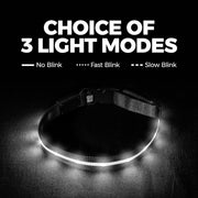 USB Rechargeable & Waterproof Light-Up Pet Collar for Night Safety - My Store Pet