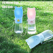 Portable Dog & Cat Water Bottle – 2-in-1 Travel Pet Feeder with Food Storage & Bowl for Outdoor Use - My Store Pet