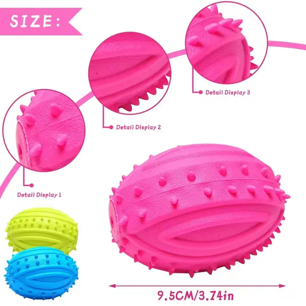 Rubber Pacifier Chew Toy for Small Dogs – Bite-Resistant Ring for Puppy Teething & Dental Cleaning - My Store Pet