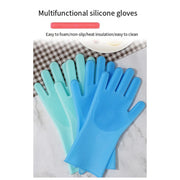 10PCS Silicone Cleaning Gloves with Convex Points – Multi-Purpose Pet & Kitchen Washing Gloves - My Store Pet
