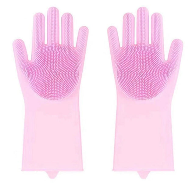 10PCS Silicone Cleaning Gloves with Convex Points – Multi-Purpose Pet & Kitchen Washing Gloves - My Store Pet