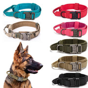 Reflective Dog Collar & Leash Set – Durable Nylon Tactical Training Set for Large Dogs