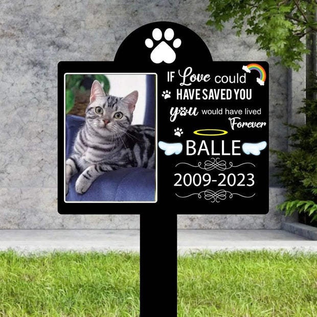 Personalized Pet Memorial Garden Stake – Custom Acrylic Dog or Cat Grave Marker Sign - My Store Pet