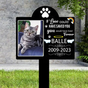 Personalized Pet Memorial Garden Stake – Custom Acrylic Dog or Cat Grave Marker Sign