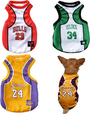 3-Pack Dog Basketball Jerseys – Cute Clothes for Small & Medium Dogs (Yorkies, Chihuahuas, Bulldogs) - My Store Pet