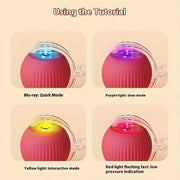 Rechargeable Smart Rolling Pet Toy Ball – Automatic Interactive Dog & Cat Ball with Simulated Tail - My Store Pet