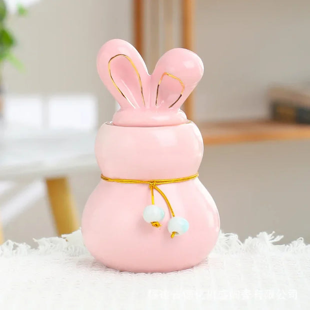 Mini Ceramic Pet Urn – Small Keepsake for Dog, Cat, Bunny Ashes & Memorial Tribute