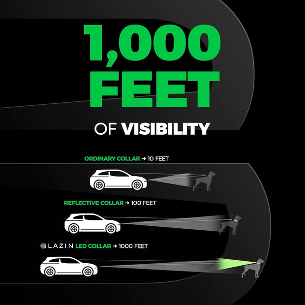 USB Rechargeable & Waterproof Light-Up Pet Collar for Night Safety - My Store Pet