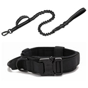 Reflective Dog Collar & Leash Set – Durable Nylon Tactical Training Set for Large Dogs