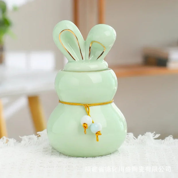 Mini Ceramic Pet Urn – Small Keepsake for Dog, Cat, Bunny Ashes & Memorial Tribute - My Store Pet