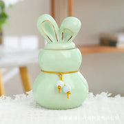 Mini Ceramic Pet Urn – Small Keepsake for Dog, Cat, Bunny Ashes & Memorial Tribute