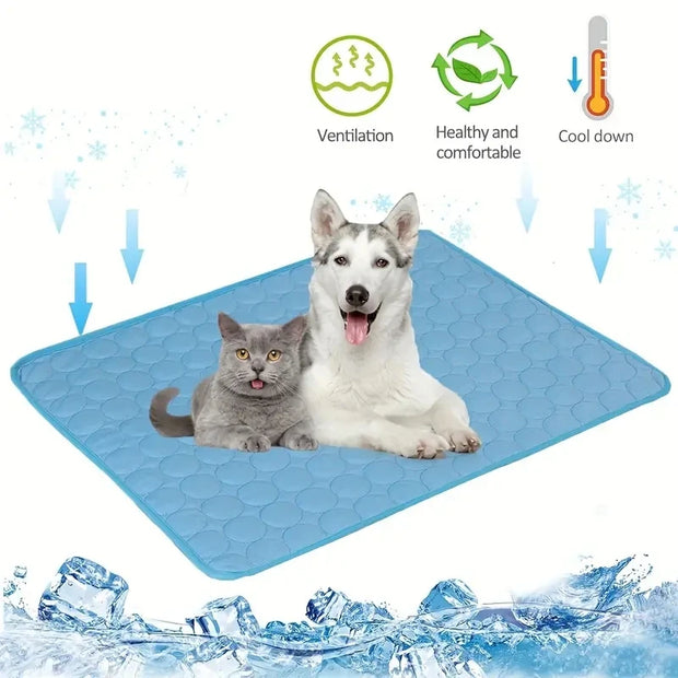 Extra Large Dog Cooling Mat – Summer Cooling Pad for Small & Big Dogs & Cats, Durable Ice Blanket for Pets - My Store Pet