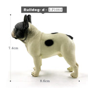 New Farm Lovely Dog Simulazione Bulldog figurine Modello animale Decorazioni per la casa fai da te in miniatura Accessori per la decorazione del giardino delle fate moderne - My Store Pet