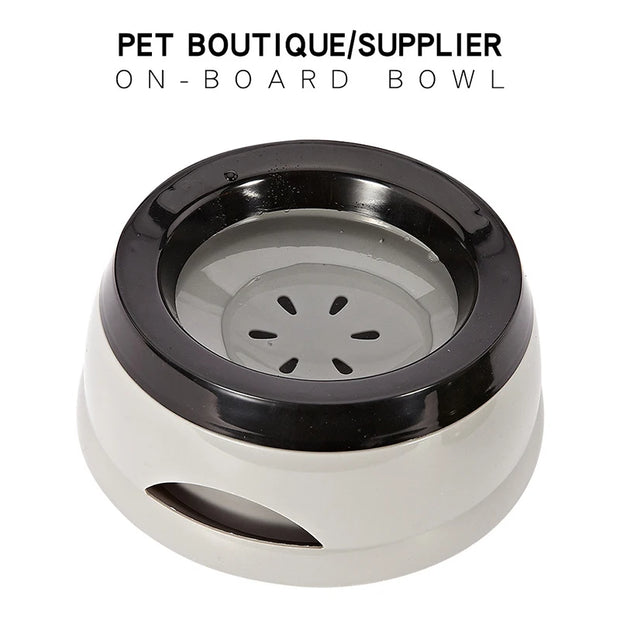 Ciotole per cani da compagnia Galleggianti Bocca non bagnante Ciotola per gatti Nessuna fuoriuscita Alimentatore per acqua potabile Accessori di supporto per ciotola per cani portatile in plastica - My Store Pet