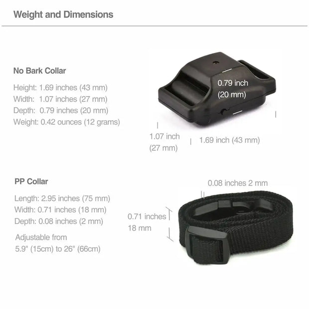 Collare antiabbaio per cani Prodotto per animali domestici Collare antiabbaio automatico Collare di controllo antiabbaio Elettrico Nessun shock Collana di addestramento per cuccioli di cane da compagnia - My Store Pet