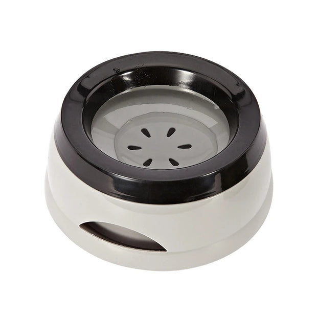 Ciotole per cani da compagnia Galleggianti Bocca non bagnante Ciotola per gatti Nessuna fuoriuscita Alimentatore per acqua potabile Accessori di supporto per ciotola per cani portatile in plastica - My Store Pet