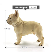 New Farm Lovely Dog Simulazione Bulldog figurine Modello animale Decorazioni per la casa fai da te in miniatura Accessori per la decorazione del giardino delle fate moderne - My Store Pet