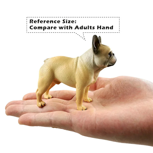 New Farm Lovely Dog Simulazione Bulldog figurine Modello animale Decorazioni per la casa fai da te in miniatura Accessori per la decorazione del giardino delle fate moderne - My Store Pet