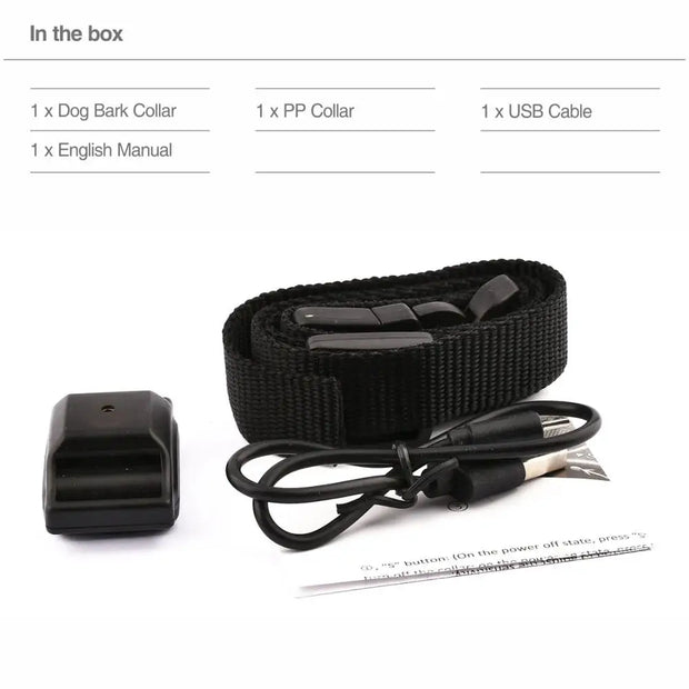 Collare antiabbaio per cani Prodotto per animali domestici Collare antiabbaio automatico Collare di controllo antiabbaio Elettrico Nessun shock Collana di addestramento per cuccioli di cane da compagnia - My Store Pet