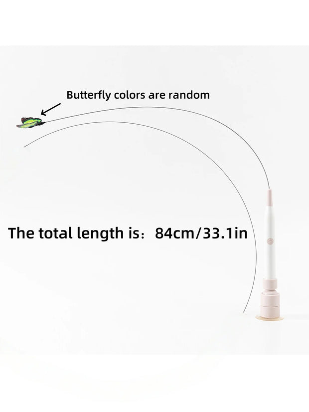 L'autirilità del giocattolo elettrico per gatti allevia la noia, stuzzicare automaticamente i gatti, assorbibile, può contenere una forte ventosa, asta lunga, gatto - My Store Pet