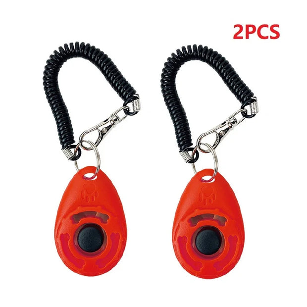 Clicker per addestramento del cane Pet Cat Dog Click Trainer Vari stili di aiuto Cinturino da polso regolabile Portachiavi con suono Repellente per cani Prodotto per animali domestici - My Store Pet