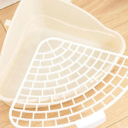 Triangolo Animale Domestico Gatto Ratto Coniglio Pipì Vasino Trainer Vassoio per lettiera Angolo WC per piccolo animale domestico Guinea Pig Toilette Lettiera - My Store Pet