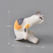 Grandi figurine di gatti carini dall'aspetto reale Display giocattolo Ornamento di plastica per gatti Accessori multiuso per gattini - My Store Pet