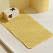 Tappetino per lettiera per gatti Tappetino impermeabile e antispruzzo Tappetino per il controllo della sabbia a doppio strato Tappetino per perdite per WC per gatti Accessori sicuri per animali domestici - My Store Pet