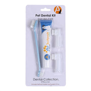Set spazzolino da denti per animali domestici Forniture per animali Dentifricio per cani Spazzolino da denti Set per l'igiene orale per cani e gatti Sapore di manzo alla vaniglia Pulizia dei denti per animali domestici - My Store Pet