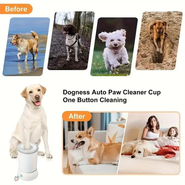 Pet Feet Washer electric Pet Paw Cleaner Automatic Pet Foot Cleaning Cup Portable Quick Low Noise Dog Cat Paw Cleaner - My Store Pet