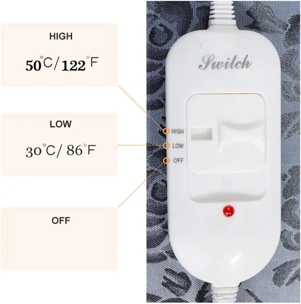 Termoforo elettrico per animali domestici per cani e gatti termoforo regolabile Pet Electric Warm Mat Bed filo impermeabile resistente ai morsi - My Store Pet