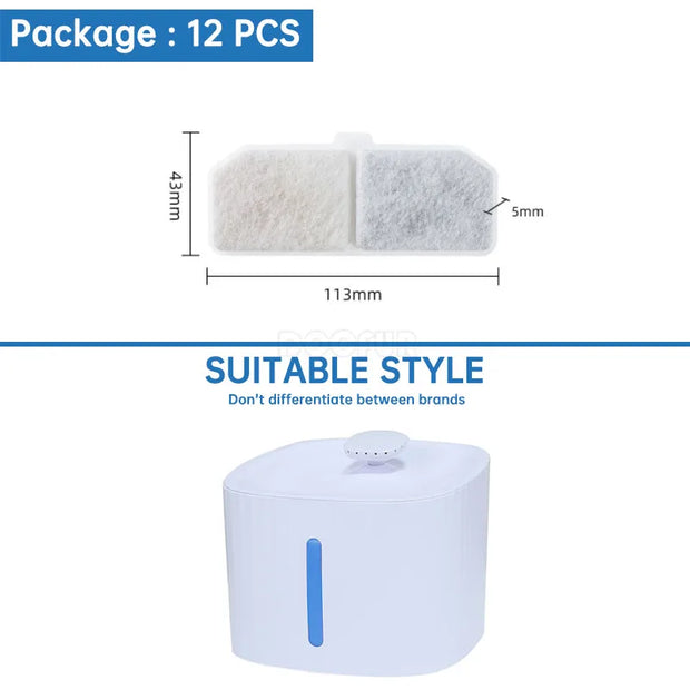 Fonte di filtro per fontana per gatti Fabbrica all'ingrosso Fontana professionale per animali domestici Accessori per filtri sostituiti Filtri per bevande per gatti - My Store Pet