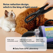 2800W Ad alta potenza Cani Asciugacapelli Gatto Toelettatura Acqua Ventilatore Motore Vento Caldo Regolabile Asciugacapelli Asciugacapelli Professionale Forniture Per Animali Domestici - My Store Pet