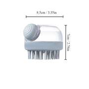 1pc Pet Bath Brush Silicone morbido con Dispenser di Shampoo massaggio delicato per toelettatura e pulizia di pellicce e capelli - My Store Pet