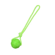 Giocattoli con palline per cani Palla di gomma rimbalzante Giocattoli da masticare Palla giocattolo per cani da compagnia con corde Giocattoli interattivi per giochi di cuccioli di grandi dimensioni - My Store Pet