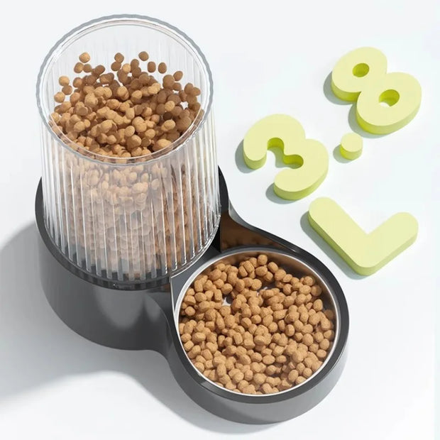 Distributore d'acqua per gatti Alimentatori e fontana a prova di umidità Design staccabile di grande capacità Accessori per gatti per gatti - My Store Pet