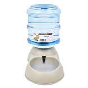 Pet Feeder Automatic Food Dispenser Cat Dog Plastic Drinking Bowl 3.75L High Capacity Creative Mini Mineral Water Bottle Design - My Store Pet