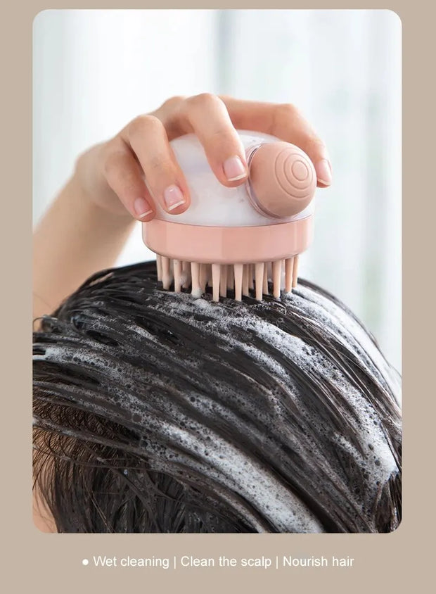 1pc Pet Bath Brush Silicone morbido con Dispenser di Shampoo massaggio delicato per toelettatura e pulizia di pellicce e capelli - My Store Pet