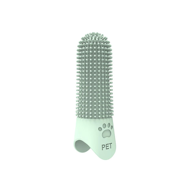 Pulizia dei denti in silicone per animali domestici Punta delle dita per cani e gatti Pulizia e rimozione del tartaro e delle pietre Spazzolini da denti per animali domestici - My Store Pet