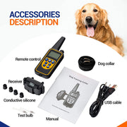 Collare di addestramento elettrico per cani da compagnia Collare di addestramento antiurto Telecomando elettronico Impermeabile ricaricabile - My Store Pet